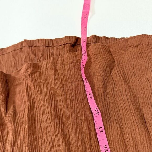 LotusTraders Dress Womens One Size Brown Sleeveless witchy smocked Midi boho - Picture 3 of 9